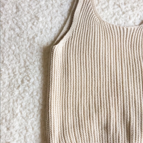 Moon + Madison Cream Knit Tank - Picture 4 of 9